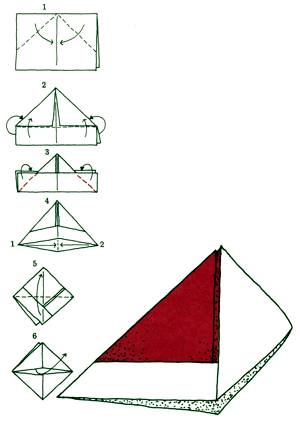Оригами-шапки из бумаги